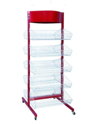 10 Shelf Display Shelving - RED - YDS020A 10 Shelf Display Shelving - RED