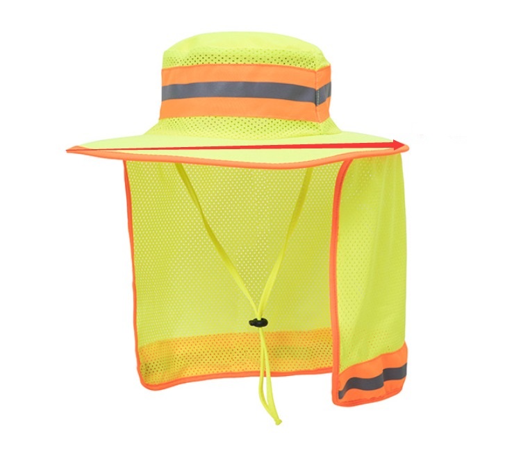 Men Sun Hat with Neck Flap Wide Brim - MSHW Men Sun Hat with Neck Flap Wide Brim