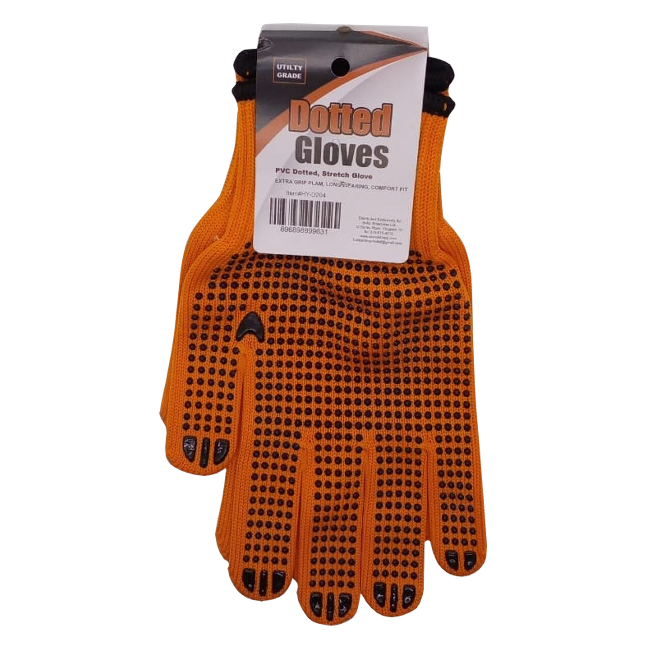 ORANGE DOTTED GLOVE - WOLF - HY-D204 ORANGE DOTTED GLOVE – WOLF