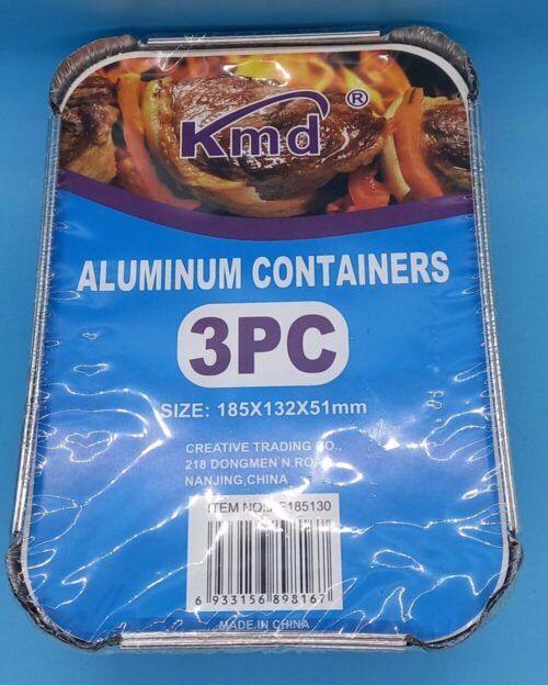 Foil Aluminum Container 3pcs – MEDIUM