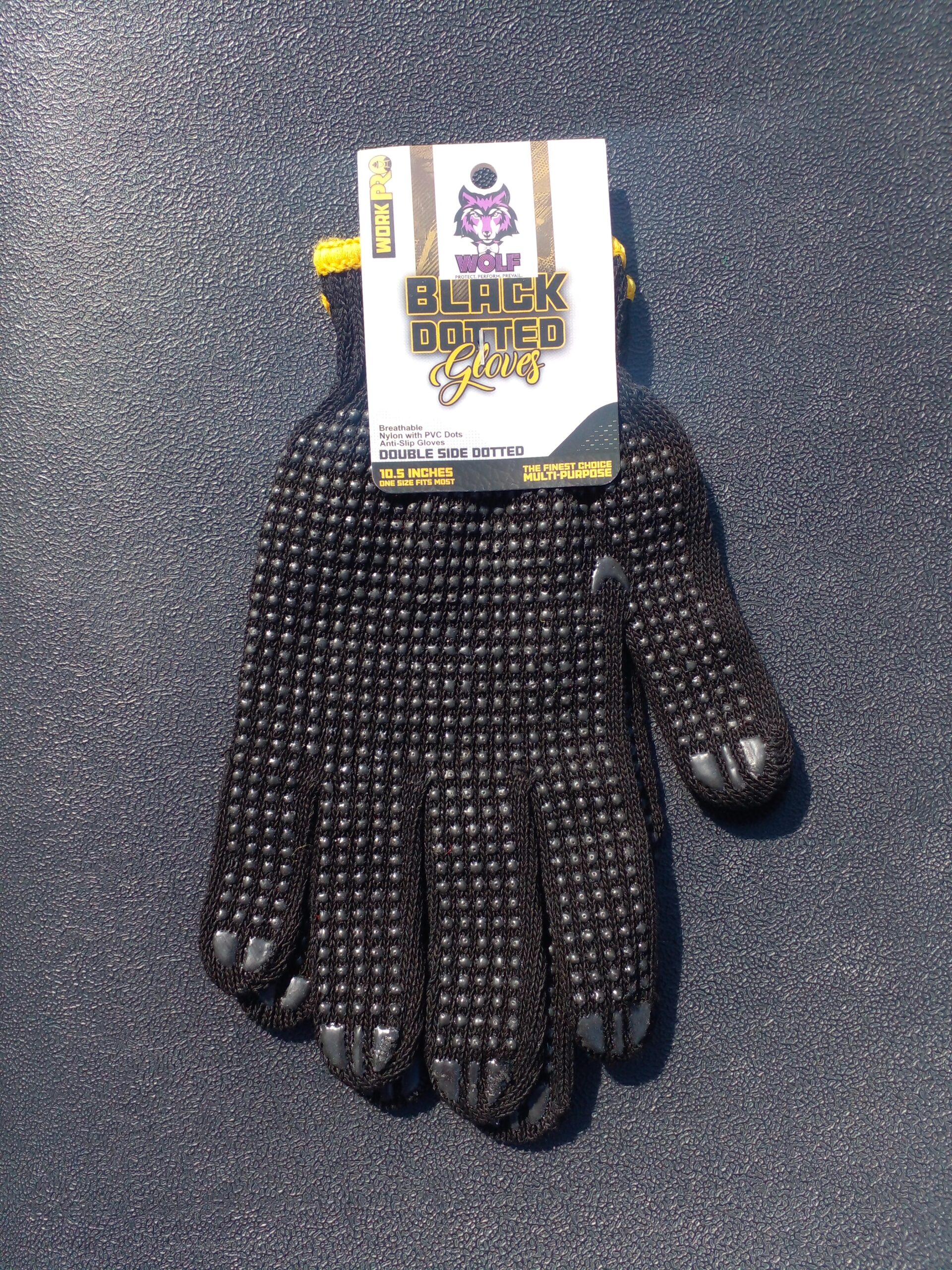 Wolf Federalli Black Dotted Gloves