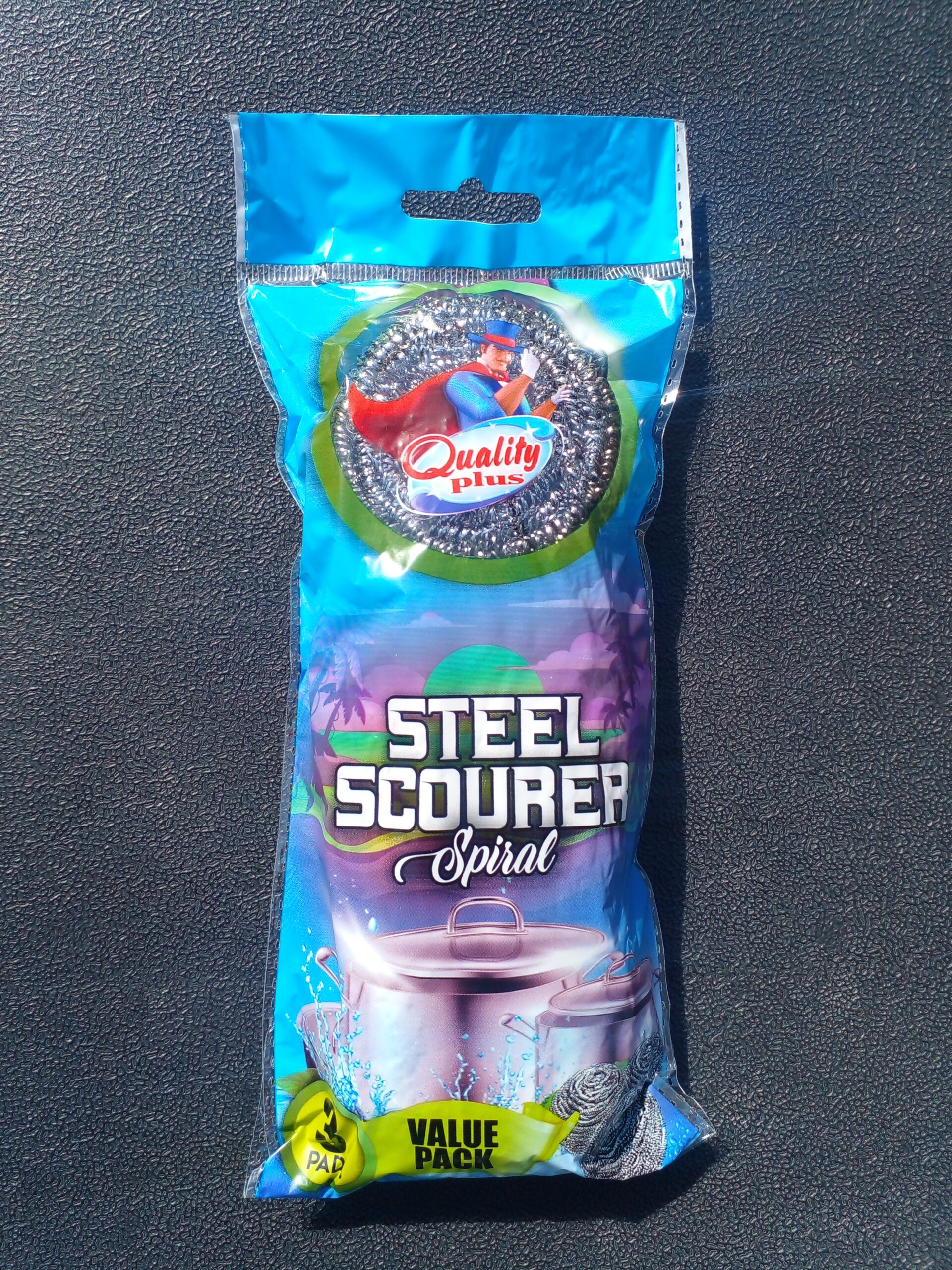 Spiral Steel Scourer 3pk - BE00S3 Spiral Steel Scourer 3pk - BE00S3