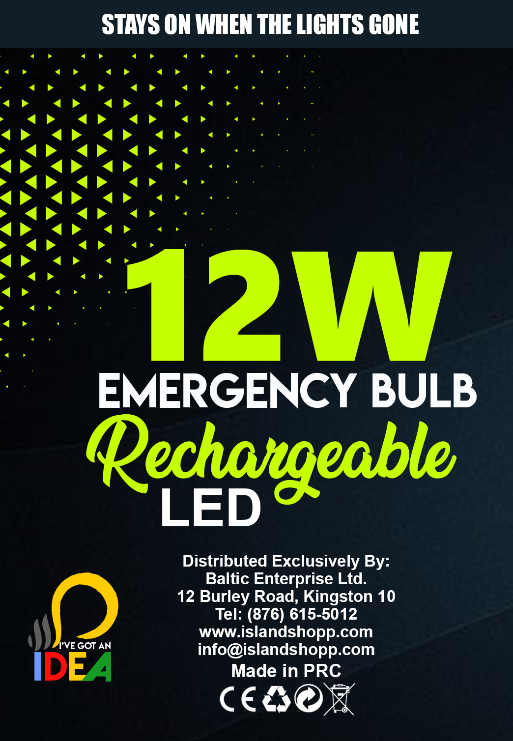 12LEDPIC2 I’ve Got Idea 12W LED Bulb